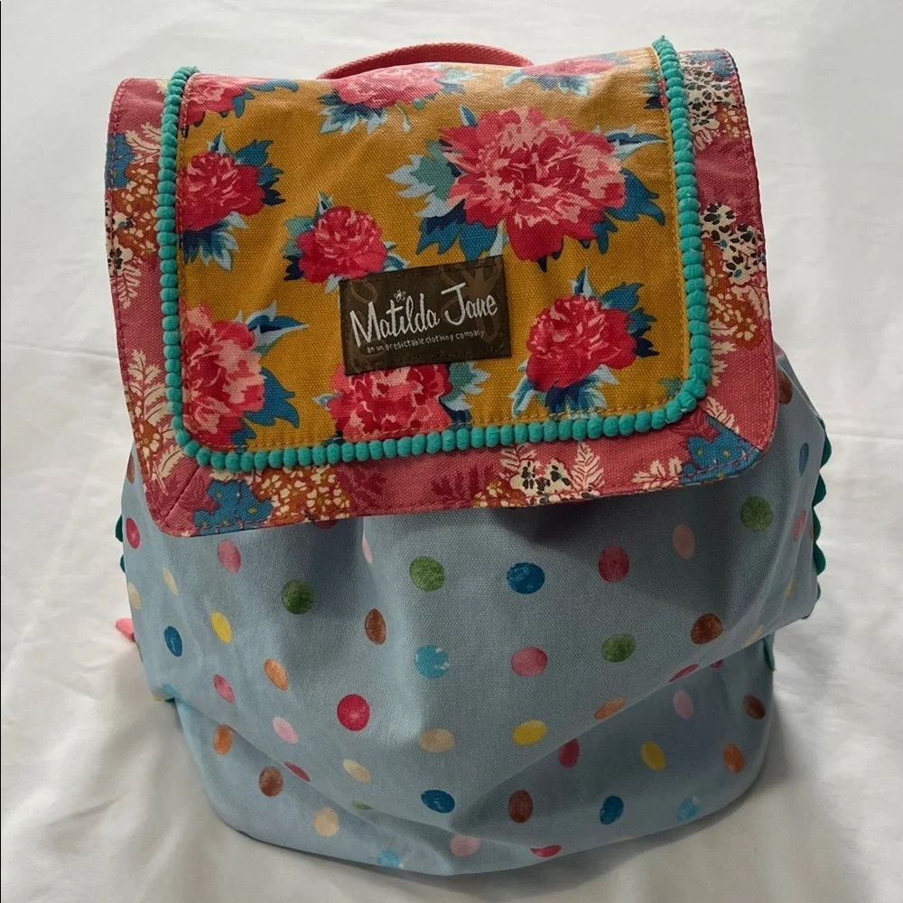 Matilda Jane Floral/Polka-Dot Backpack